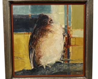 ANTON WEISS (Yugoslavia/Tennessee, 1936-2019), Abstract Painting, Owl
