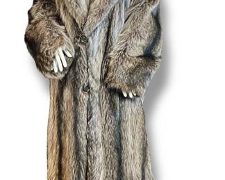 Vintage Full Length Canadian Fox Fur Coat
