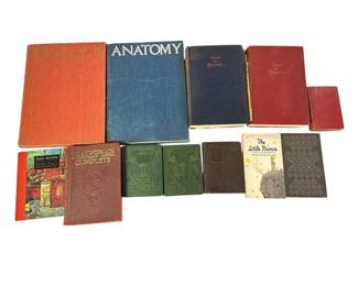 Collection of Vintage Novels and Reference Books
