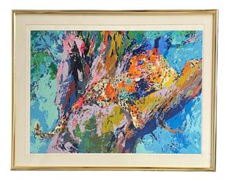 A LEROY NEIMAN Leopard Lithograph
