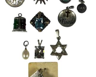 Collection of Sterling Silver Charms & Pendants
