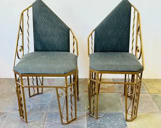 A Pair of French Art Deco Chairs
