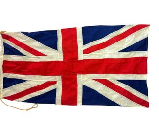 Early 1900s British Union Jack 1 Yard Flag
