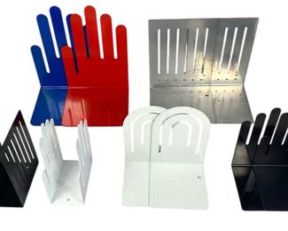 Collection of SPECTRUM DIV DESIGN Bookends & Napkin Holder
