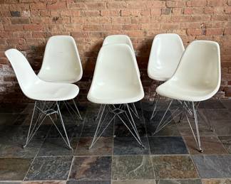 CHARLES & RAY EAMES "Eiffel" Chairs, MODERNICA, Set of Six
