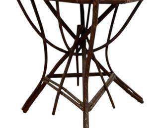 Folk Art Log Cabin Sewing Stand
