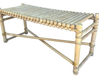 Vintage Bamboo "Xylophone" Table
