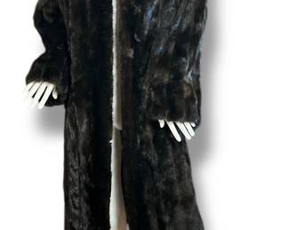 A Vintage BLACKGLAMA for BONWIT TELLER Black Mink Fur Coat
