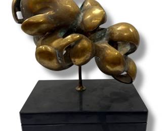 A Mid Century Biomorphic Abstract Sculpture, Signed MOBLEY
