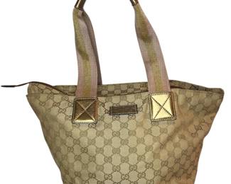 Vintage GUCCI Canvas Tote Bag
