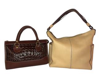 Two Vintage Designer Handbags, KATE SPADE, BRAHMIN
