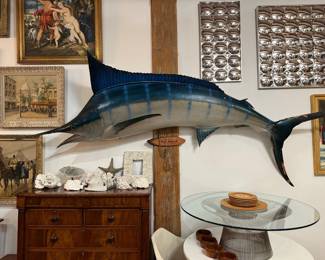 A Taxidermy Blue Marlin, 10 ft 10in
