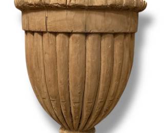 Antique French Wood Architectural Finial
