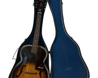 A Vintage HARMONY H1215 Archtop Acoustic Guitar
