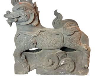 A Chinese Pixiu Garden Sculpture
