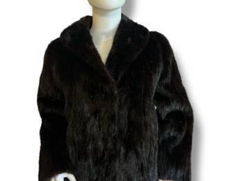 Vintage Mid Length Mink Fur Coat
