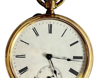 A 14k Gold Pocket Watch
