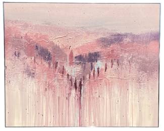 Wall Size 1986 CHRISTINE ALFERY Mixed Media Painting
