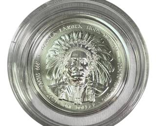 2021 Oglala Lakota Sioux Nation "Sitting Bull" Silver Coin
