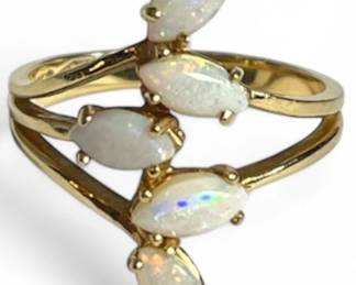 14k Gold and Opal Ladies Ring
