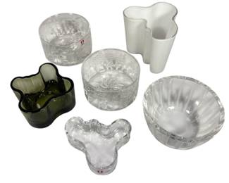 Collection of Altas Glass, ALVAR AALTO, ORREFORS
