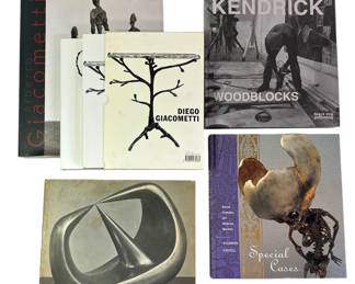 Collection of Sculpture Art Books, MEL KENDRICK, ALBERTO GIACOMETTI, & DIEGO GIACOMETTI

