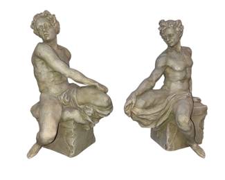 Pair of Composite Greek Statues
