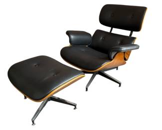 An Eames Style 670 & 671 Lounge Chair & Ottoman
