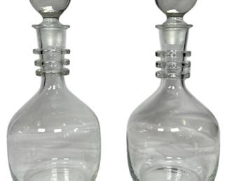 A Pair of Mid Century Liquor Decanters