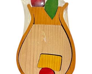 Vintage 1985 Cocktail Puzzle Sculpture in Original Packaging