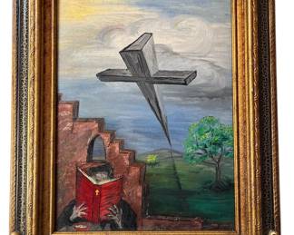 "The Monk" 1969 Oil Painting