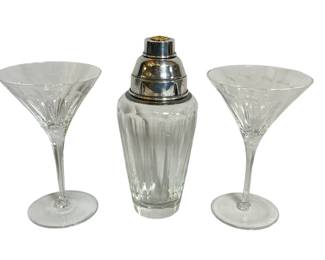 A FABERGE Crystal Grand Duke Martini Set