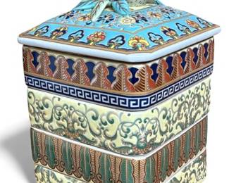 Chinese Famille Rose Porcelain Stacking Bowls