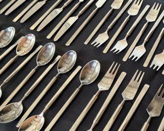ERIK HERLOW "Obelisk" Flatware Set (63)