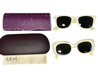Two Vintage LAFONT Retro Sunglasses