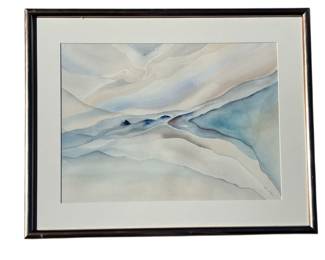 Large ALICE WELTON Watercolor on Paper