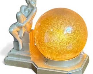 Figural Nude Art Deco Lamp, NUART 1930s