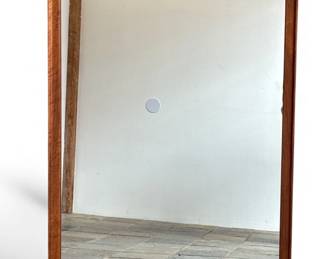 Large Mid Century Walnut Mirror