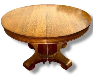 Antique Round Oak Table