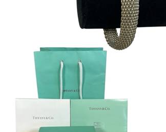 TIFFANY & CO. Somerset Sterling Silver Mesh Bracelet