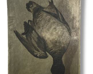 Antique Goose Hunt Trophy Painting, IMO J.B. SIMEON CHARDIN