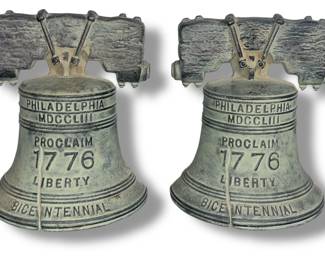 Vintage LIBERTY BELL Bicentennial Bookends