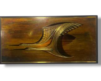 RUDY LECHLEITER Brass Wall Art, 1983