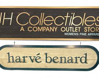 Two Vintage Store Display Advertising Signs