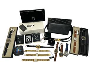 Assorted PLAYBOY Accessories, Sterling Silver, ZIPPO