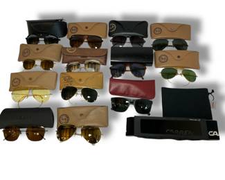 Large Collection of Vintage RAY BAN Sunglasses, VUARNET