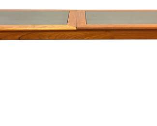 Mid Century KOMFORT Danish Smoked Glass Console Table
