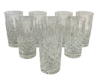 Set of Eight WATERFORD Lismore Water Tumbler Glasses