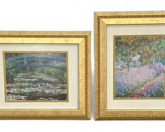 Two Vintage CLAUDE MONET Prints