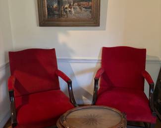 Matching Chairs and Decorative Table